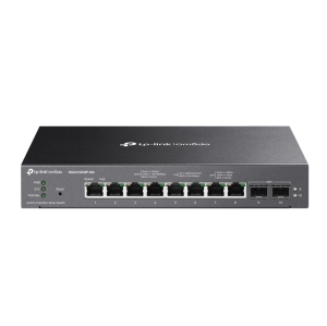 TP-LINK Omada 8-Port 2.5GBASE-T and 2-Port 10GE SFP+ Smart Switch with 8-Port PoE+ (SG2210XMP-M2)